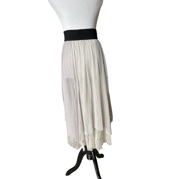 Free People Dresses & Skirts - Free People Womens Sugar Plum Fairy Tutu Midi Skirt Size S Ivory Balletcore Boho